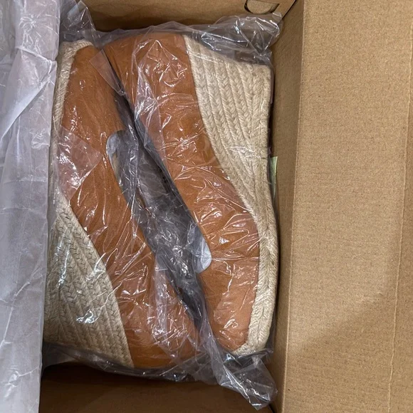 J.Crew Sueded Espadrille Wedges Size 10 NWT Pale Clay - Picture 6 of 8